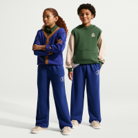 Nike Club-bukser i french terry med åben søm til større børn - blå