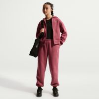 Løstsiddende Nike Studio Fleece-bukser til piger - rød