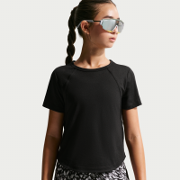 Kortærmet Nike Tempo-Dri-FIT-top til større børn (piger) - sort