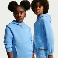 Nike Club Fleece-pullover-hættetrøje til større børn - blå