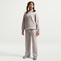 Nike Studio Fleece-bukser med åben kant til piger - brun