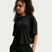 Nike -dansetop i mesh til at tage på udenpå til større børn (piger) - sort