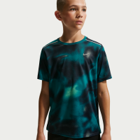 Kortærmet Nike Miler Dri-FIT-løbetrøje til børn - blå