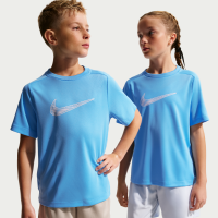 Kortærmet Nike Multi Dri-FIT-træningsoverdel til større børn (drenge) - blå