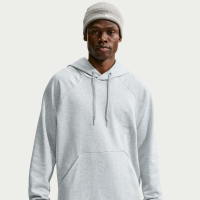Oversized Nike N.A.C. Dri-FIT-træningshættetrøje i fleece til mænd - grå