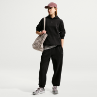 Løstsiddende Nike Studio Fleece-bukser til piger - sort