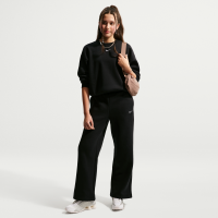 Nike Studio Fleece-bukser med åben kant til piger - sort