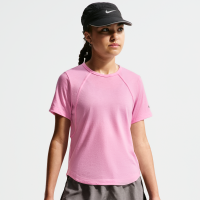 Kortærmet Nike Tempo-Dri-FIT-top til større børn (piger) - Pink