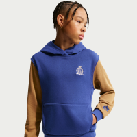 Nike Club-hættetrøje i french terry til større børn - blå