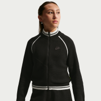 Nike Collection-træningsjakke med sweatshirtstof til større børn (piger) - sort