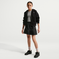 Nike -denimnederdel med læg til større børn (piger) - sort