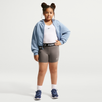Nike Pro Dri-FIT-shorts (udvidet størrelse) til piger - grå