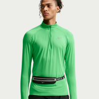 Nike Stride Dri-FIT-løbetop med 1/2 lynlås til mænd - grøn