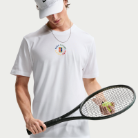 NikeCourt Dri-FIT tennis-T-shirt til mænd - hvid