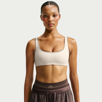 NikeSKIMS Ribbed Seamless Micro-Scoop-bh til kvinder - hvid