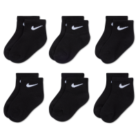 Nike Swoosh-ankelstrømper til babyer (6 par) - sort