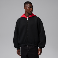 Jordan Flight-sweater med lynlås til mænd - sort