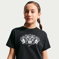 Nike -T-shirt til større børn (piger) - sort