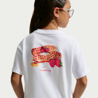 Nike -T-shirt til større børn (piger) - hvid