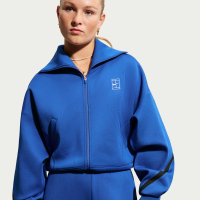 Nike Advantage Dri-FIT-tennisjakke med lynlås i fuld længde til kvinder - blå