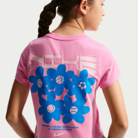 Kort Nike Slim-T-shirt til større børn (piger) - Pink