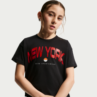 Nike -T-shirt til større børn (piger) - sort