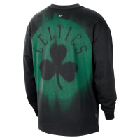 Langærmet Boston Celtics Standard Issue Nike Dri-FIT-basketballoverdel til mænd - sort