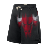 Chicago Bulls Standard Issue Nike-basketballshorts i fleece til mænd - sort