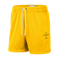 Golden State Warriors Standard Issue Dri-FIT-basketballshorts i mesh (13 cm) til mænd - gul