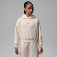 Jordan Brooklyn Fleece-hættetrøje til større børn - hvid