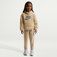 Nike-sæt med hættetrøje og joggers til mindre børn - brun