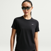 Kortærmet Nike Swift Dri-FIT-løbeoverdel til kvinder - sort