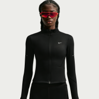 Nike Swift Dri-FIT-løbejakke med lynlås i fuld længde til kvinder - sort