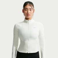 Nike Swift Dri-FIT-løbejakke med lynlås i fuld længde til kvinder - hvid