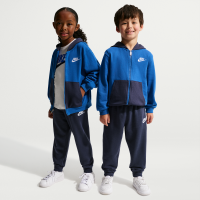 Nike Lifestyle-hættetrøjesæt i tre dele med T-shirt til mindre børn - blå