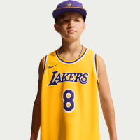 Los Angeles Lakers Icon Edition Nike NBA Swingman-trøje til større børn - gul
