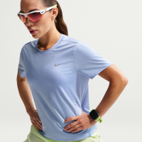 Kortærmet Nike Swift Dri-FIT-løbeoverdel til kvinder - blå