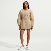 Oversized Nike Pregame Fleece-kjole til kvinder - brun