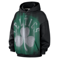 Boston Celtics Standard Issue-basketballhættetrøje i fleece til mænd - sort