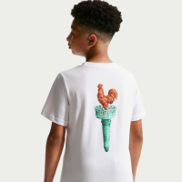 Nike Football-T-shirt til større børn - hvid