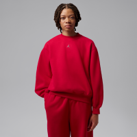 Jordan Brooklyn-sweatshirt i fleece med rund hals til kvinder - rød