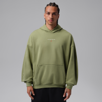 Oversized Jordan Flight Fleece-hættetrøje til mænd - grøn