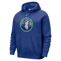 Minnesota Timberwolves Nike Club-hættetrøje til mænd - blå