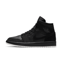 Air Jordan 1 Mid-sko til kvinder - sort