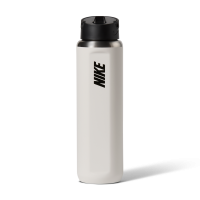 Nike Recharge-vandflaske i rustfrit stål med sugerør (710 ml) - grå