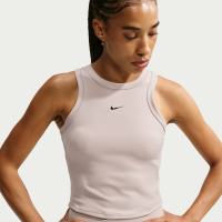 Kort Nike One Fitted Dri-FIT-tanktop til kvinder - brun