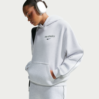 Oversized Nike Studio Fleece-hættetrøje i medium vægt til kvinder - brun