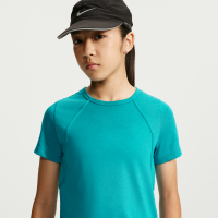 Kortærmet Nike Tempo-Dri-FIT-top til større børn (piger) - grøn