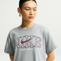 Oversized Nike Classic T-shirt til kvinder - grå