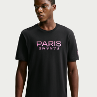Paris Saint-Germain Nike Football-T-shirt til mænd - sort